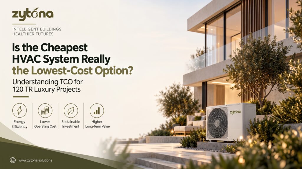HVAC system cost comparison for a 120 TR luxury project